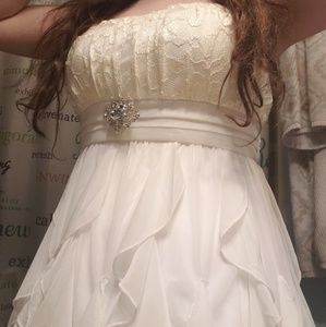 White short promise dress
